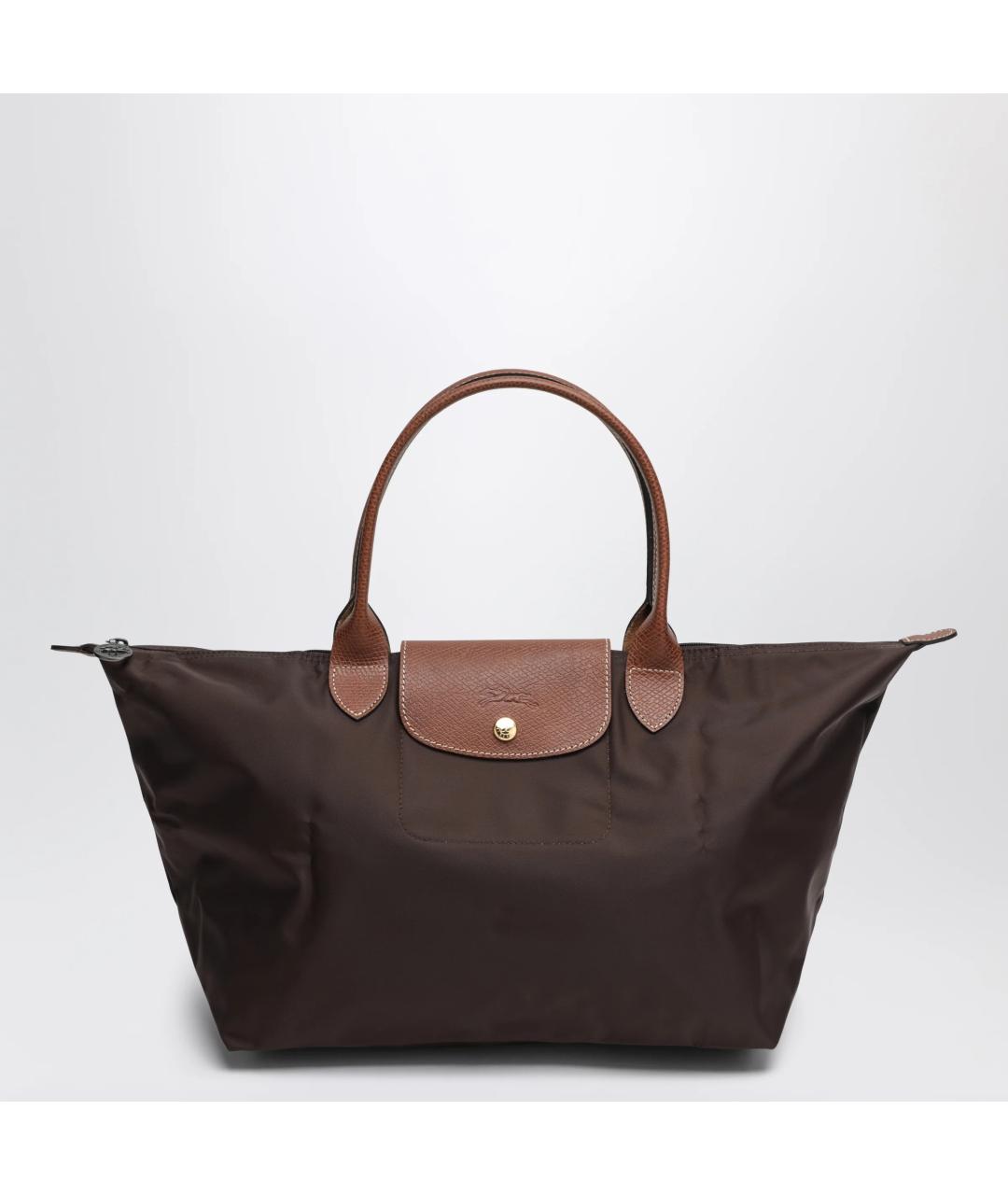 LONGCHAMP Коричневая синтетическая сумка тоут, фото 3