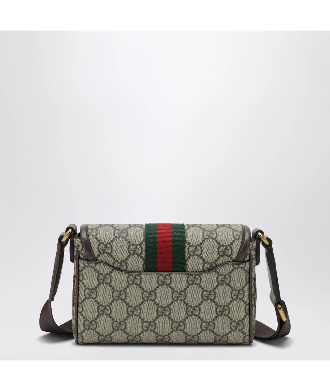 GUCCI Бежевая канва сумка на плечо, фото 2