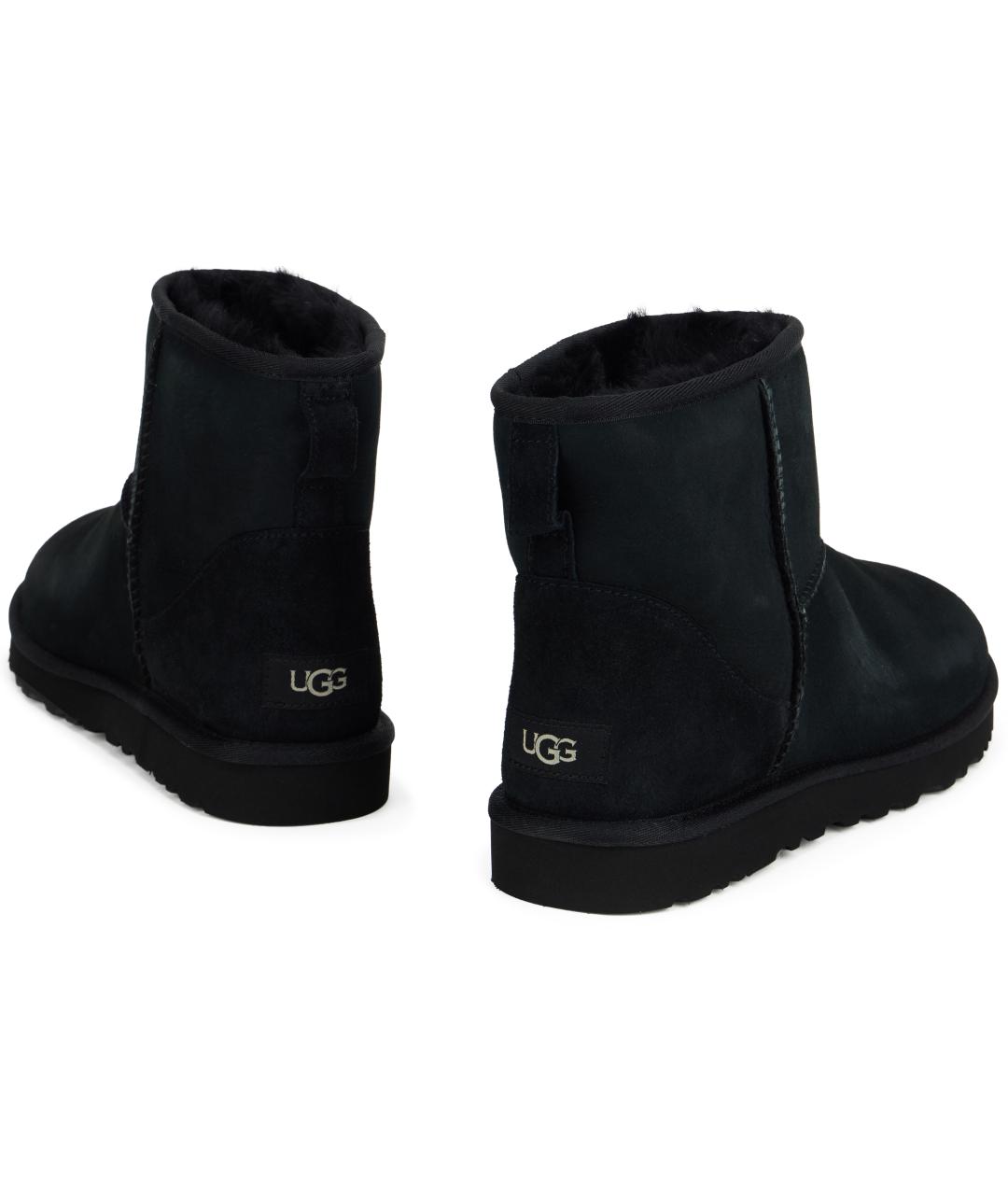 UGG Черные замшевые высокие ботинки, фото 4