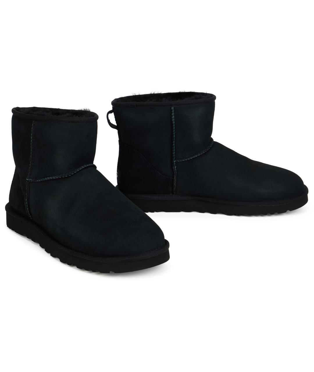 UGG Черные замшевые высокие ботинки, фото 3