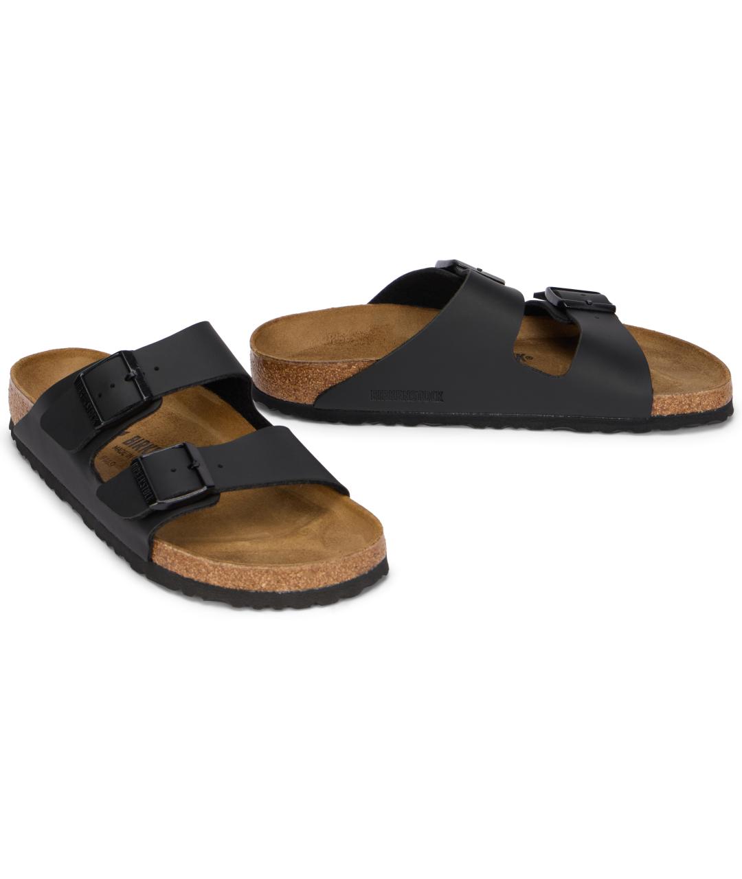 BIRKENSTOCK Черные кожаные сандалии, фото 2
