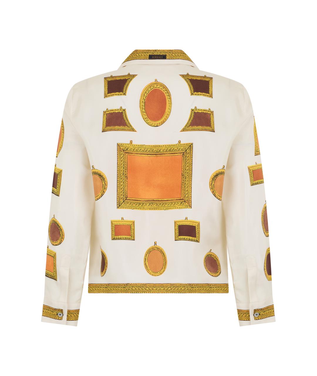 VERSACE Белая шелковая рубашка, фото 2