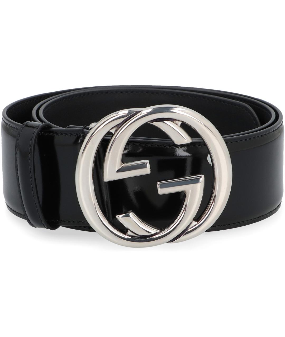 GUCCI Черный кожаный ремень, фото 2