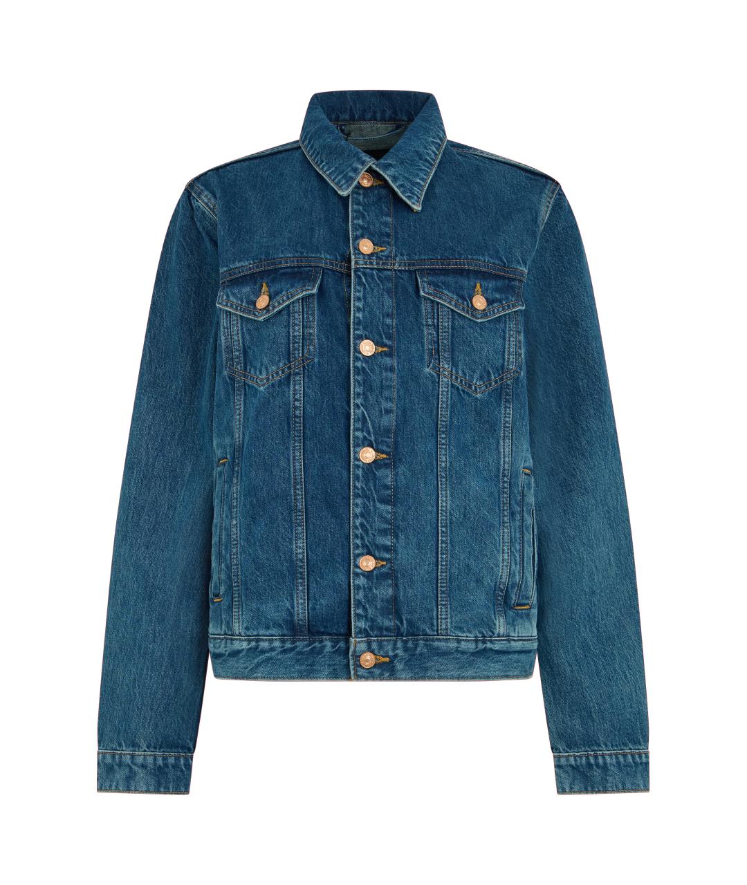 7 FOR ALL MANKIND Синяя хлопковая куртка, фото 1
