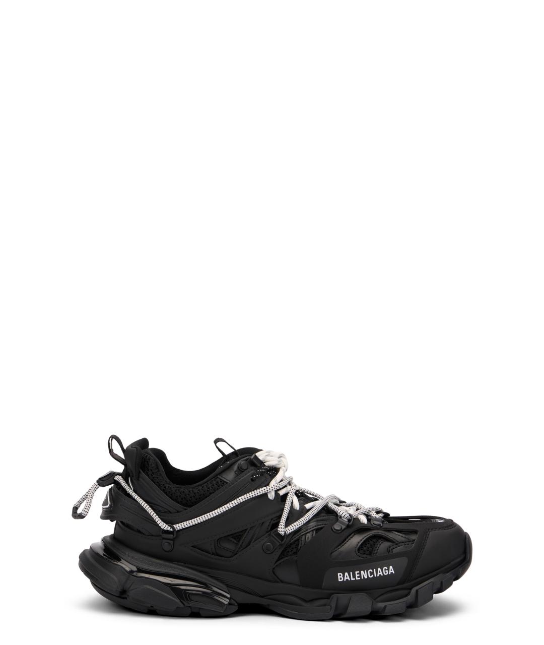 BALENCIAGA Черные синтетические низкие кроссовки / кеды, фото 1