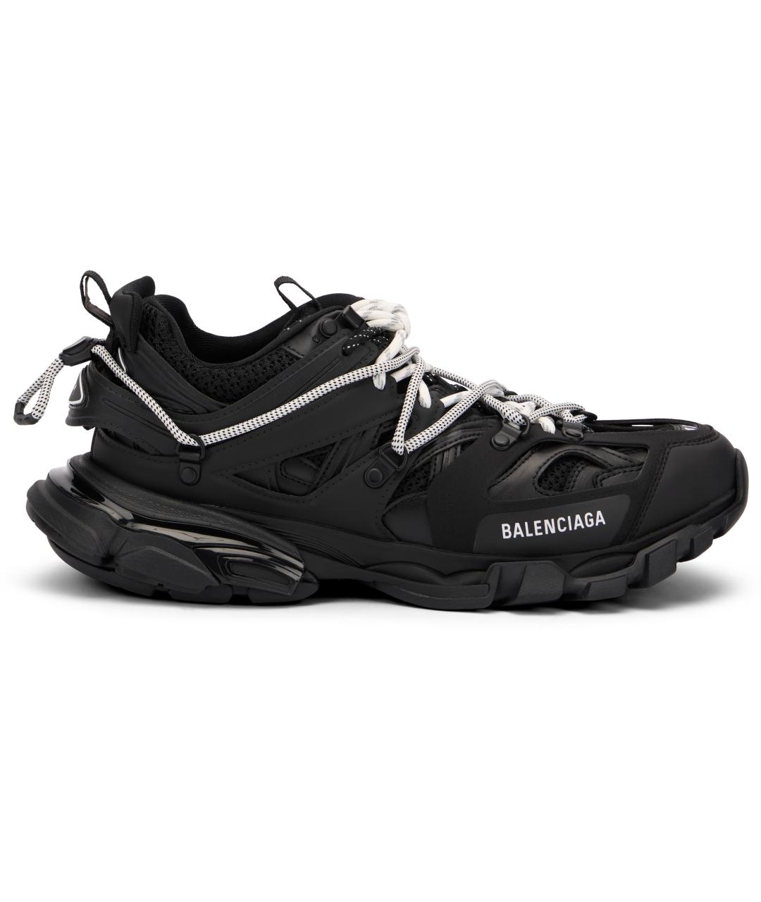 BALENCIAGA Черные синтетические низкие кроссовки / кеды, фото 2