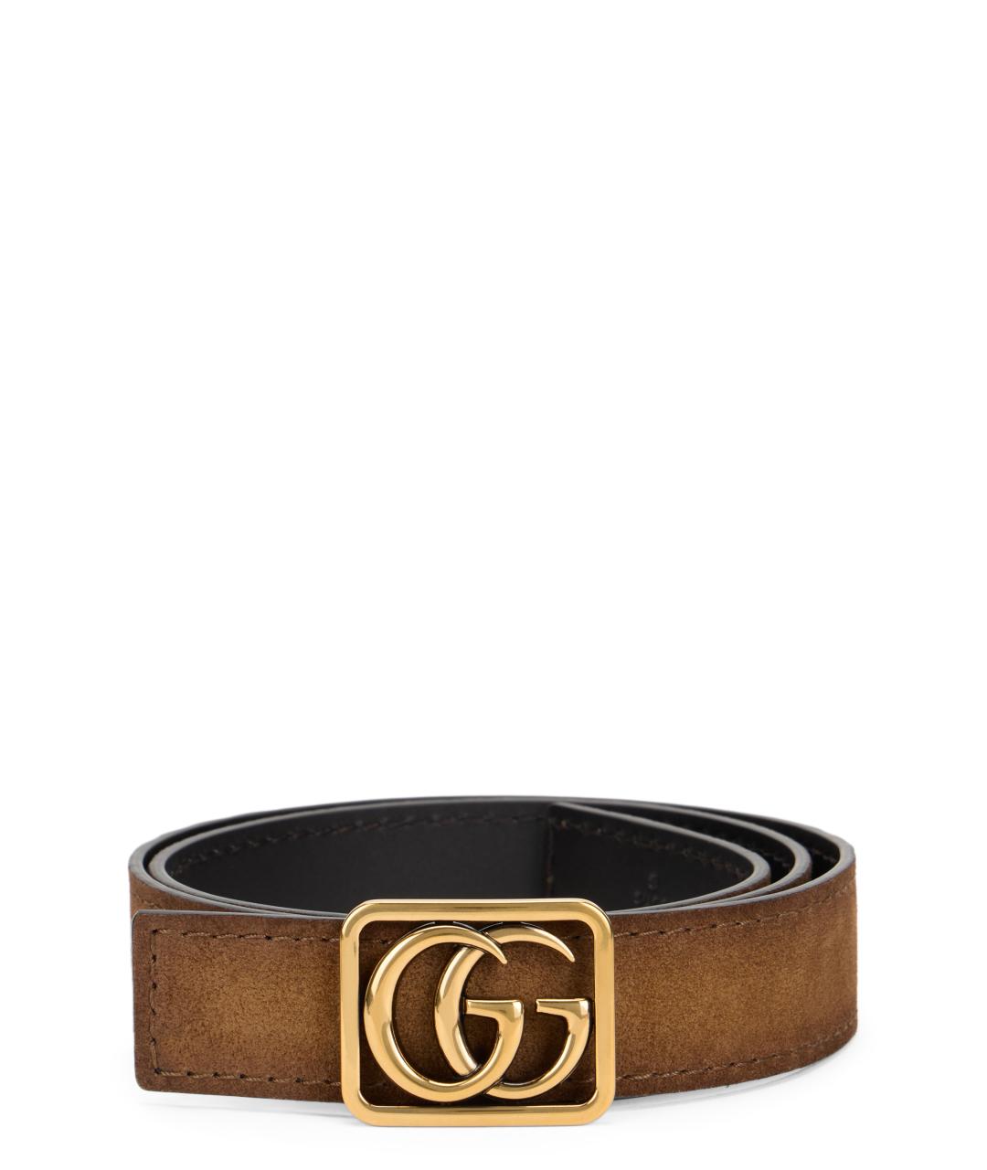 GUCCI Коричневый кожаный ремень, фото 1