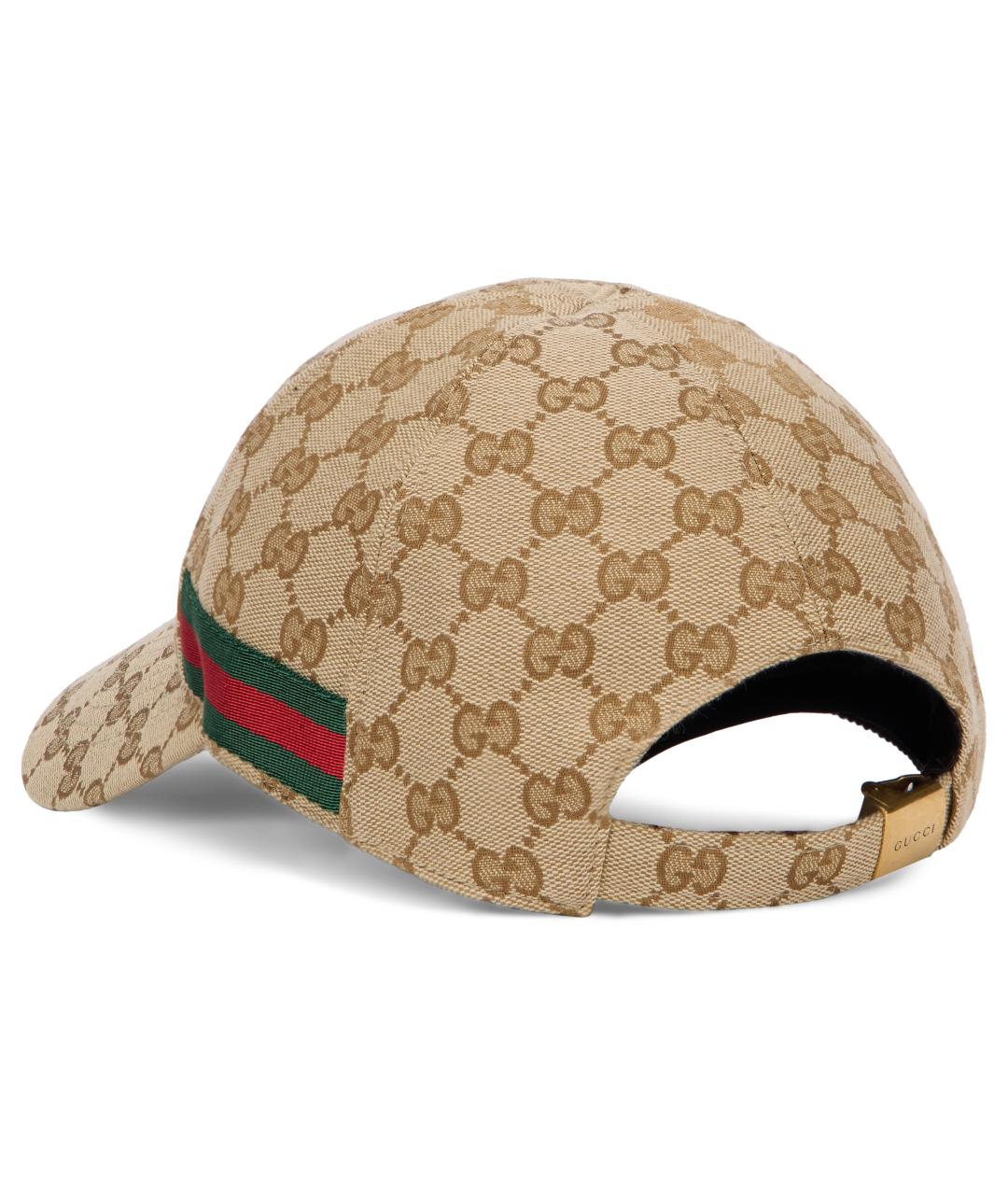 GUCCI Бежевая синтетическая кепка/бейсболка, фото 2