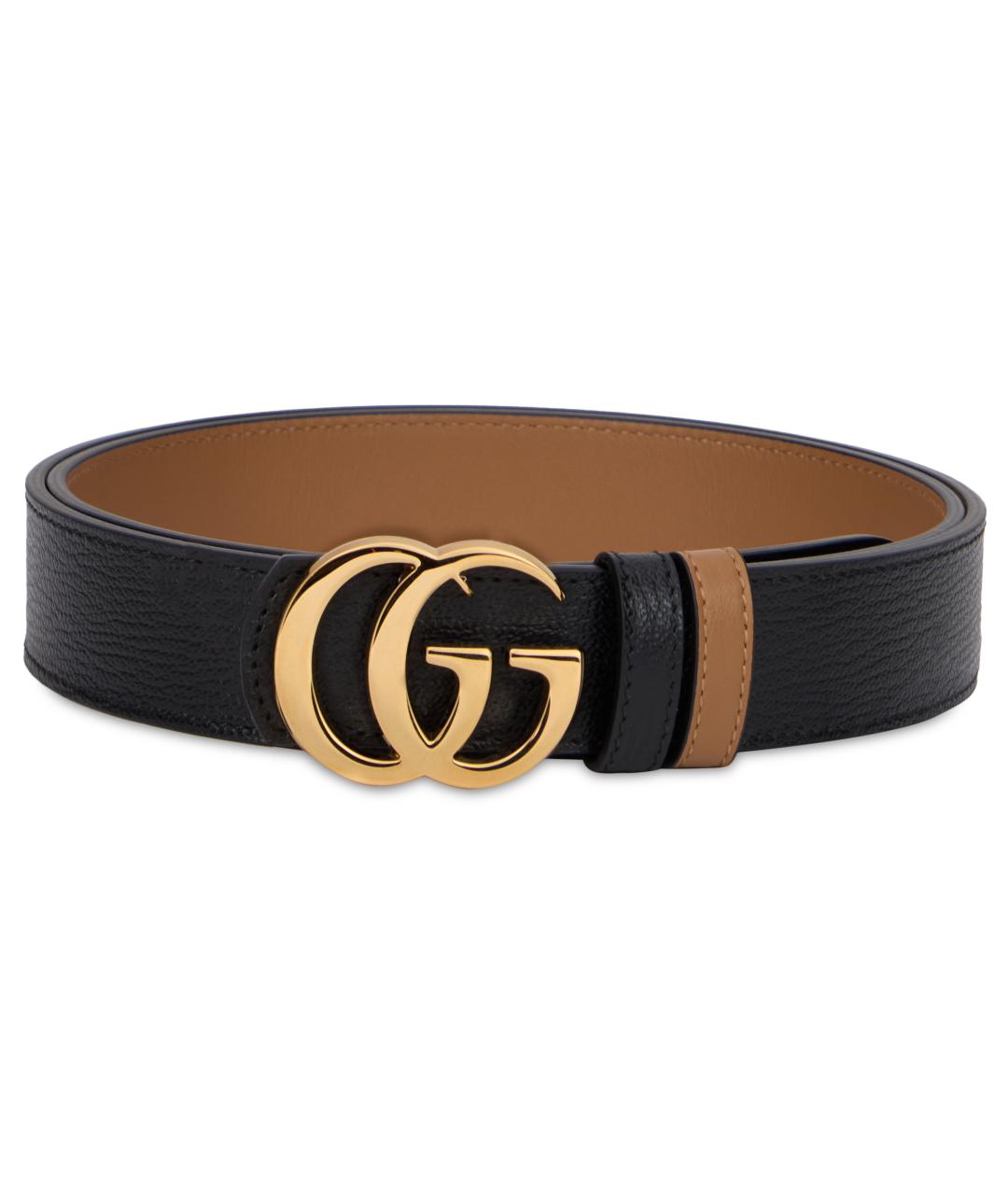 GUCCI Черный кожаный ремень, фото 2