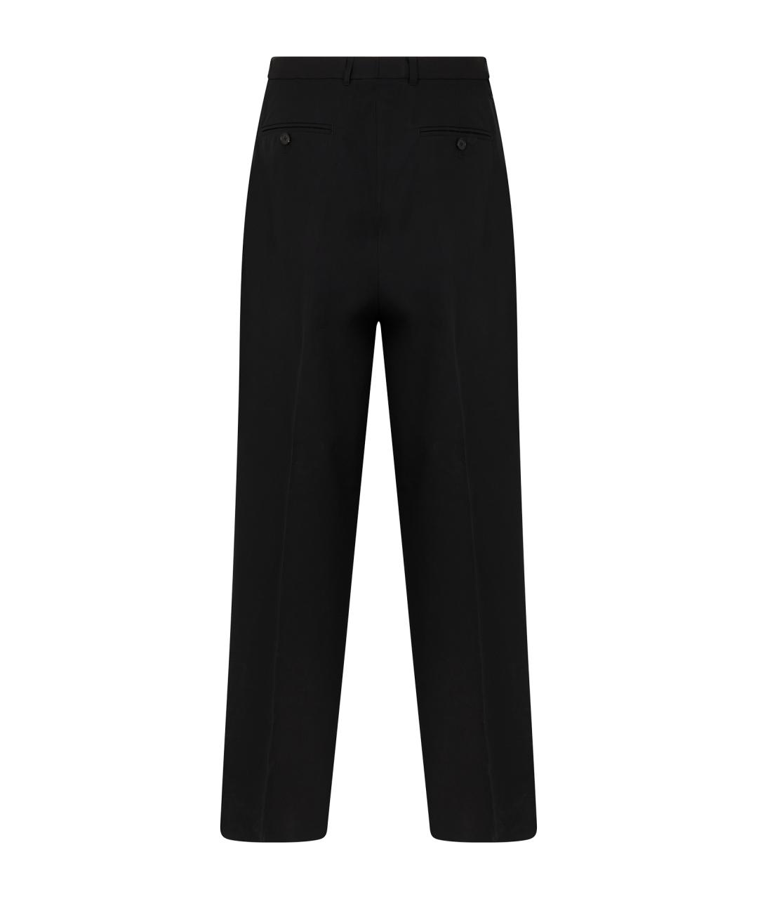 GIVENCHY Черные хлопковые классические брюки, фото 2