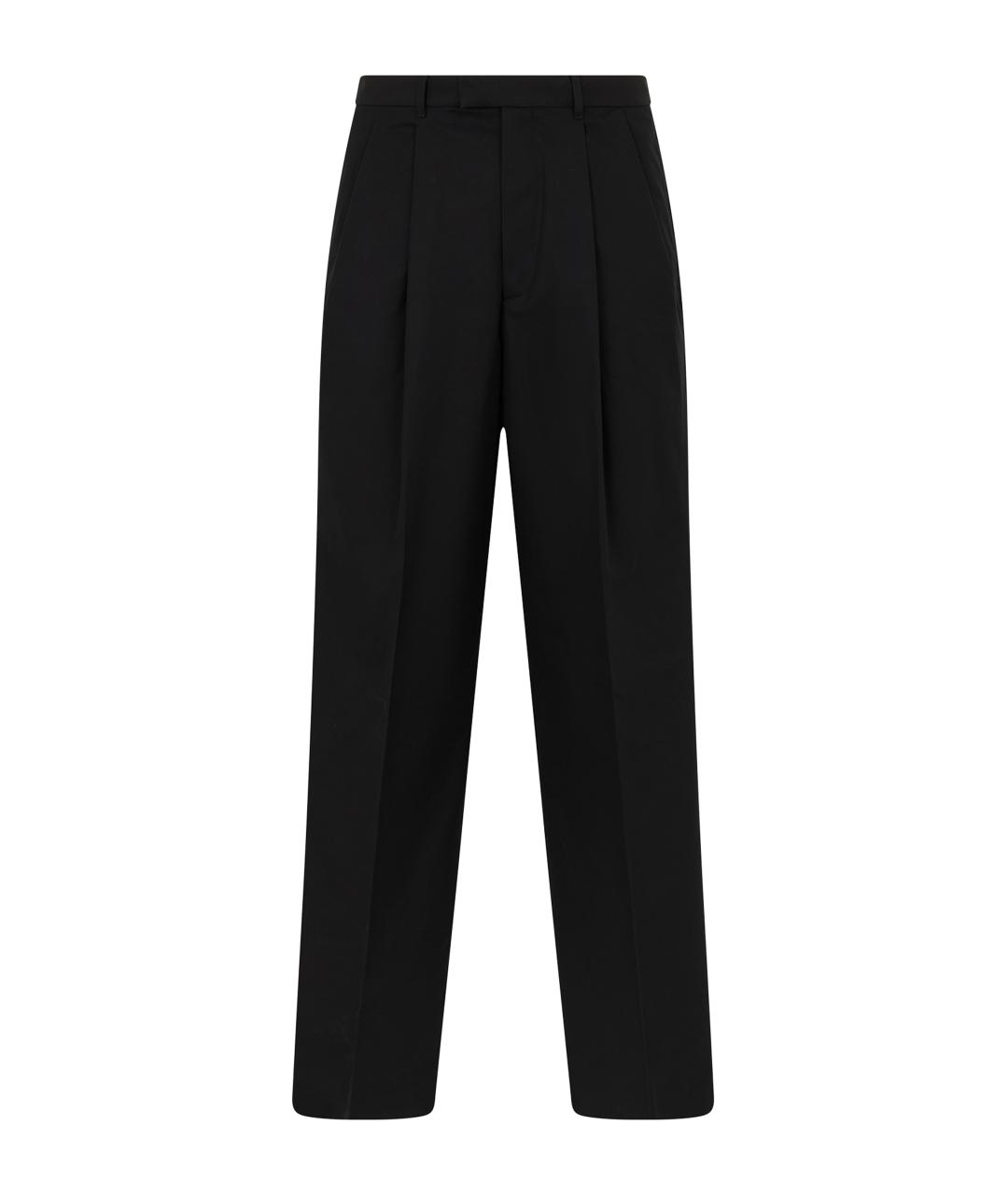 GIVENCHY Черные хлопковые классические брюки, фото 1
