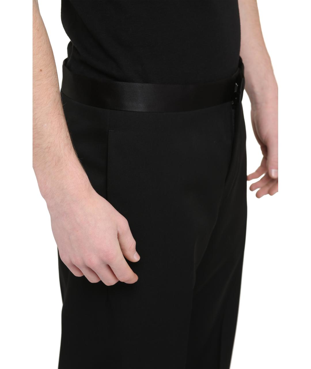 GIVENCHY Черные шерстяные классические брюки, фото 5