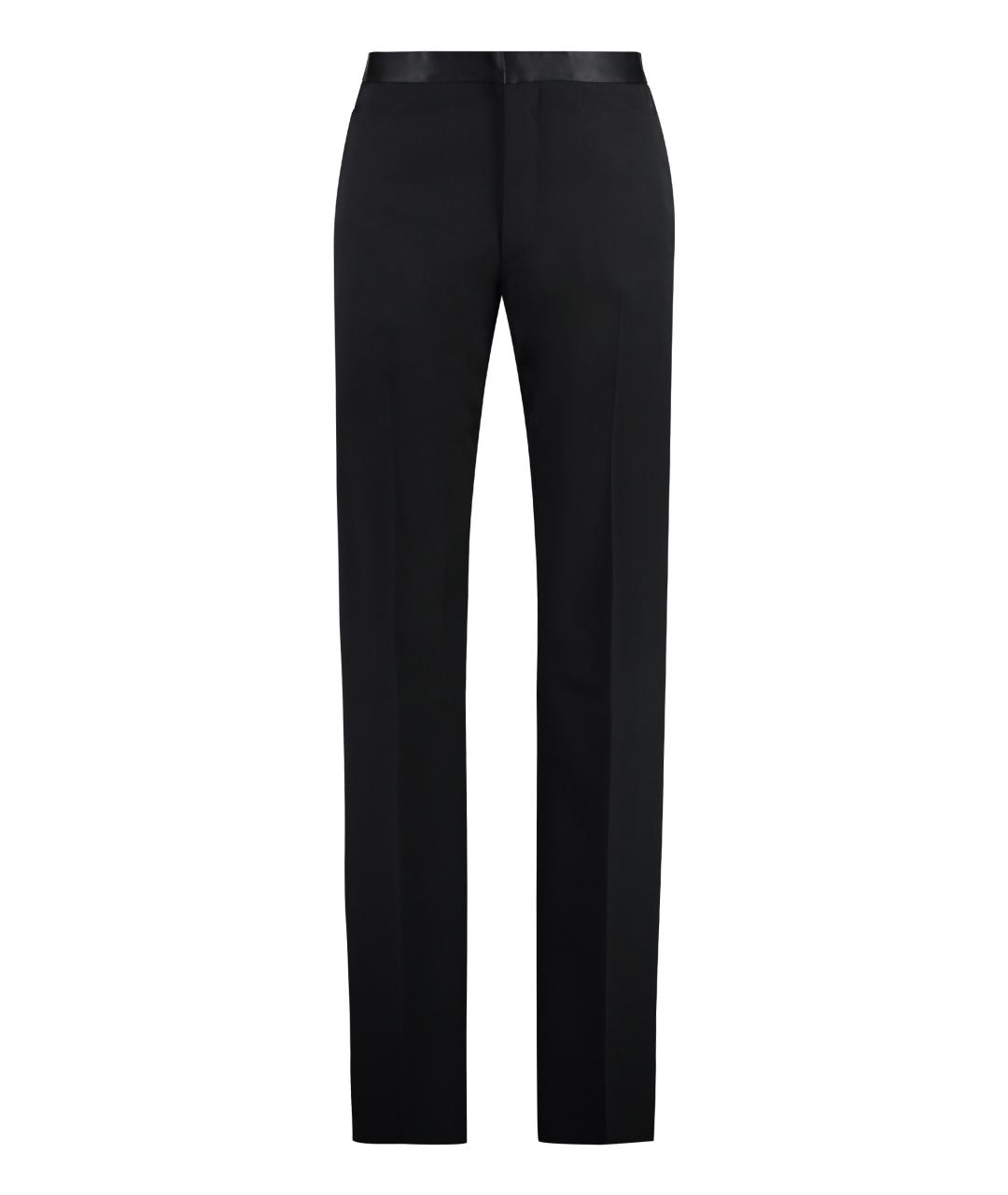 GIVENCHY Черные шерстяные классические брюки, фото 1