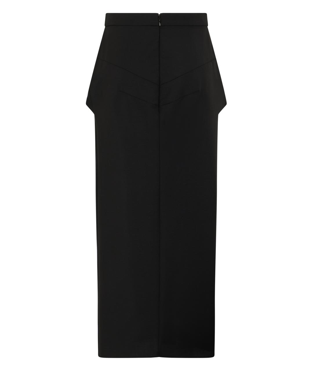 GIVENCHY Черная шерстяная юбка миди, фото 2