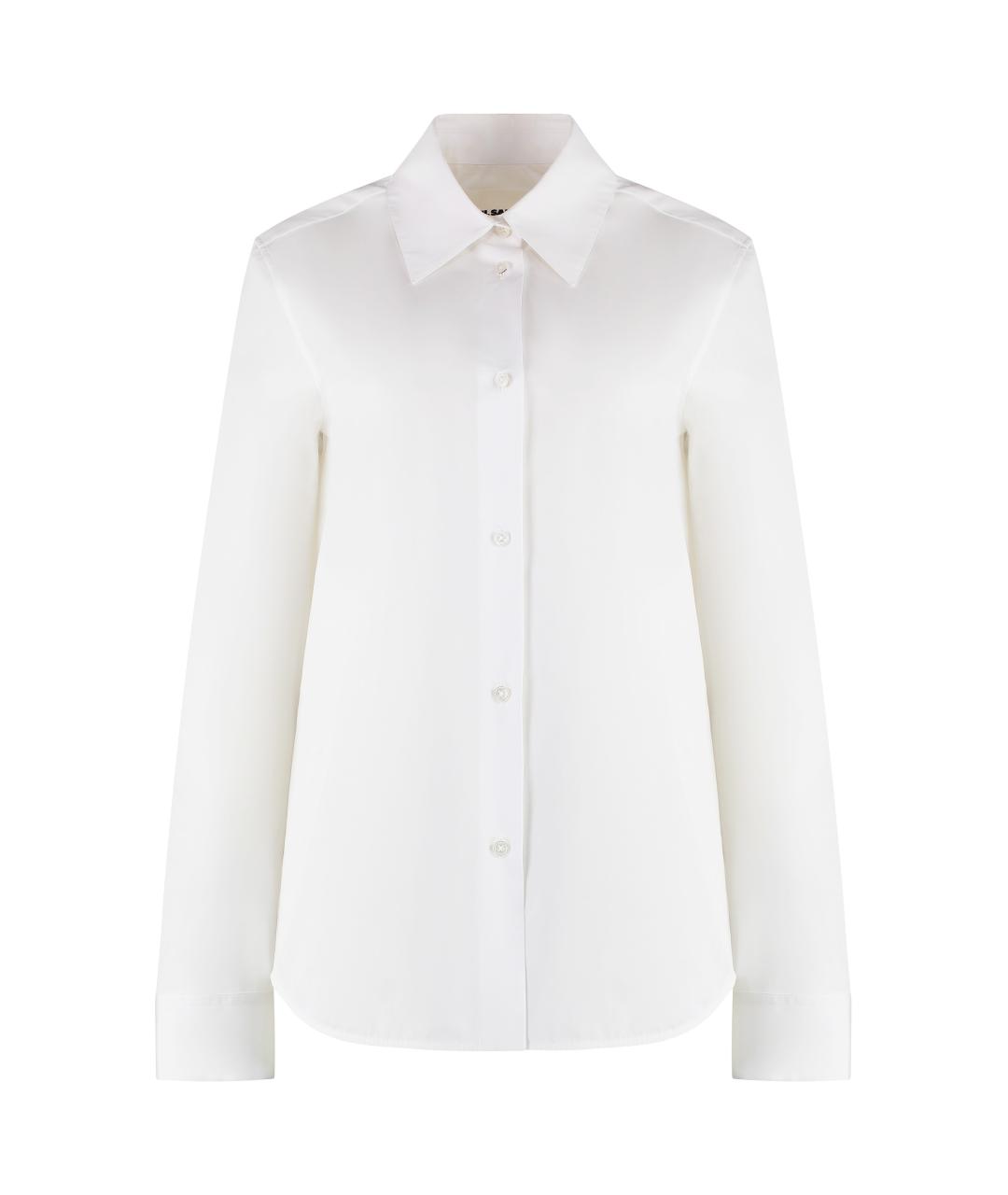 JIL SANDER Белая хлопковая рубашка, фото 1