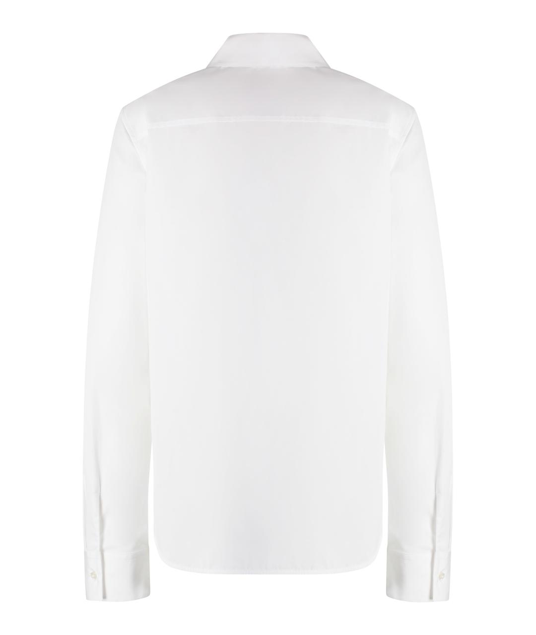 JIL SANDER Белая хлопковая рубашка, фото 2