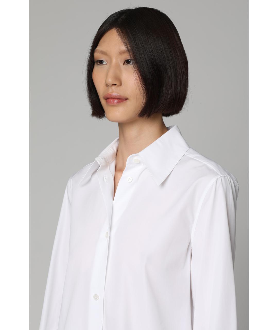 JIL SANDER Белая хлопковая рубашка, фото 5