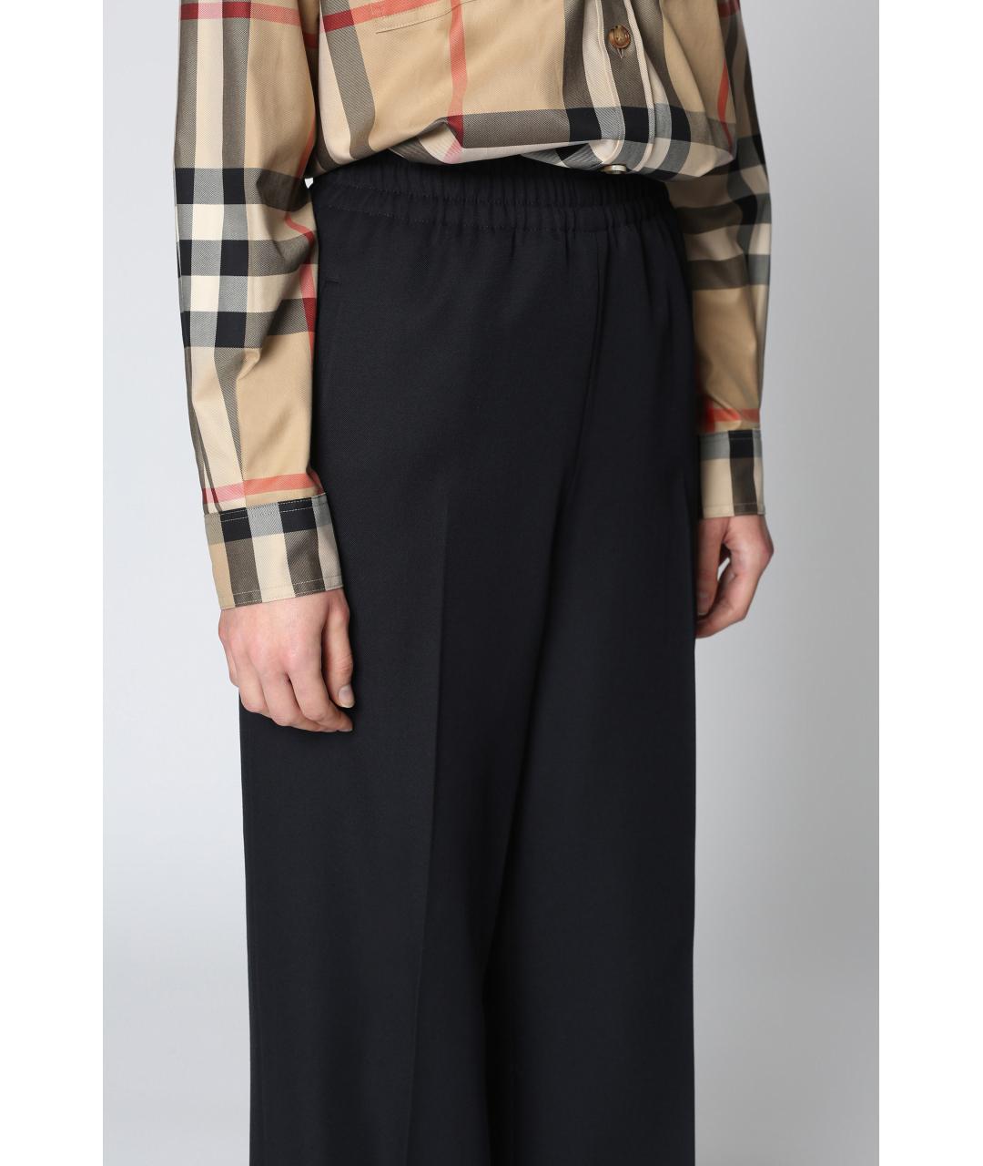 GOLDEN GOOSE Синие полиэстеровые прямые брюки, фото 5