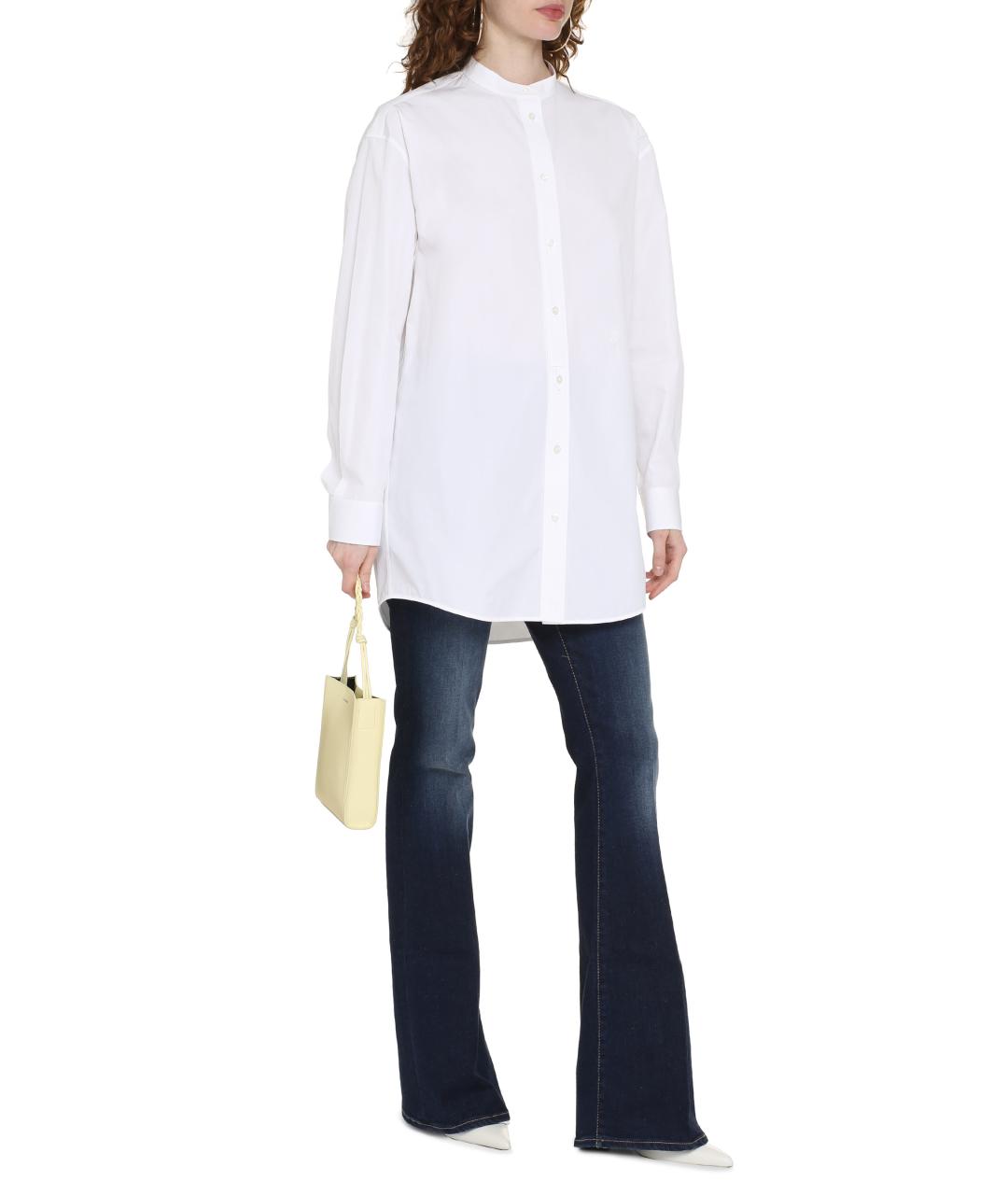JIL SANDER Белая хлопковая рубашка, фото 3