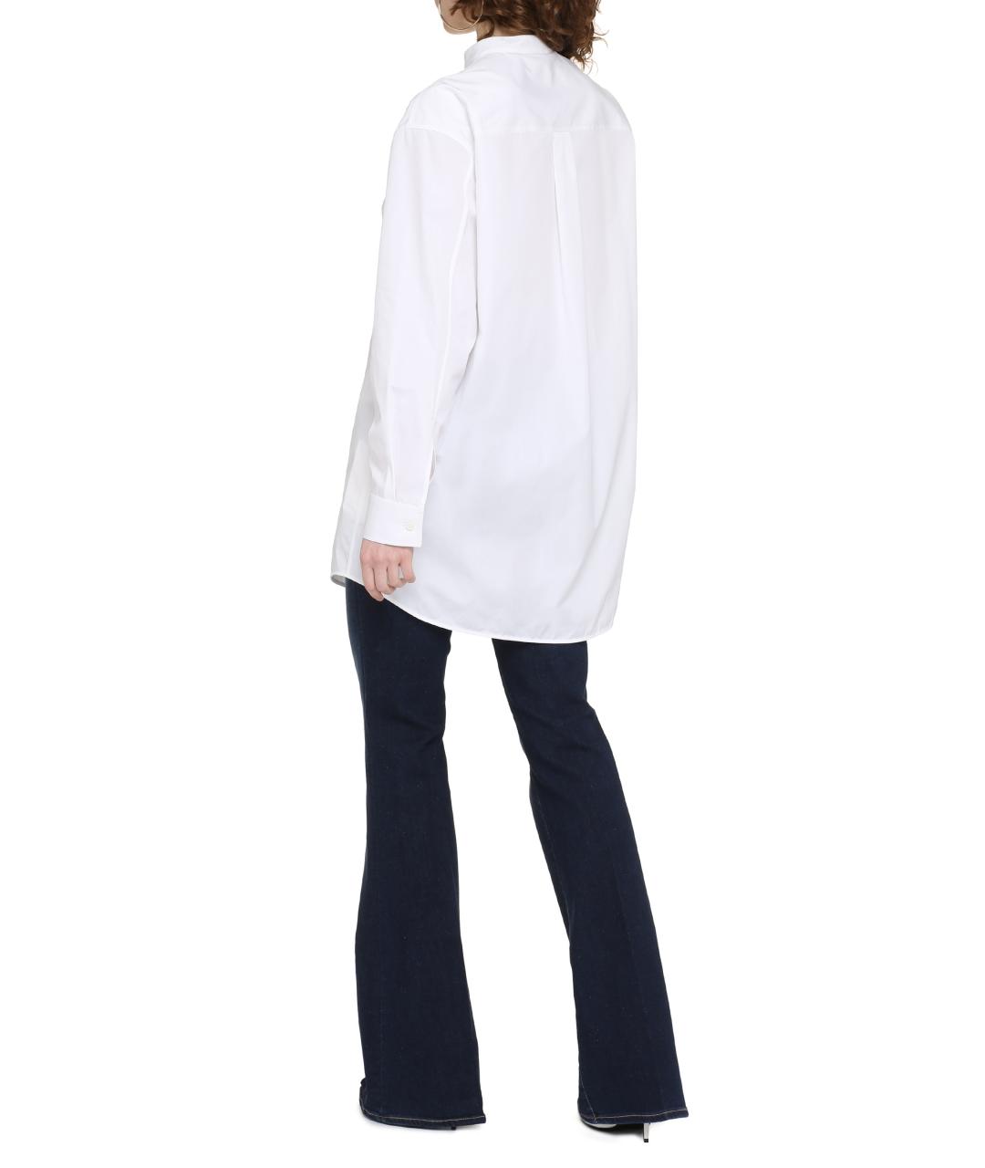 JIL SANDER Белая хлопковая рубашка, фото 4