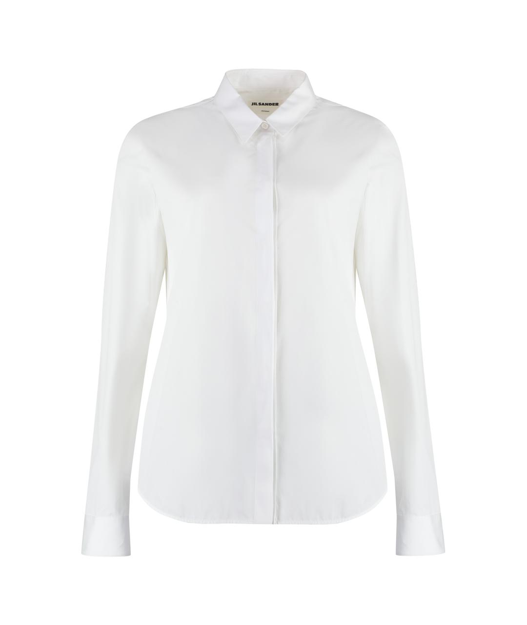 JIL SANDER Белая хлопковая рубашка, фото 1