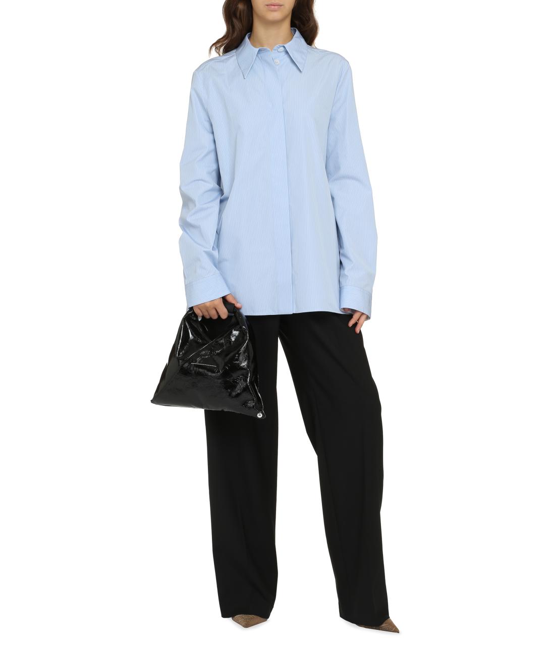 JIL SANDER Голубая хлопковая рубашка, фото 3