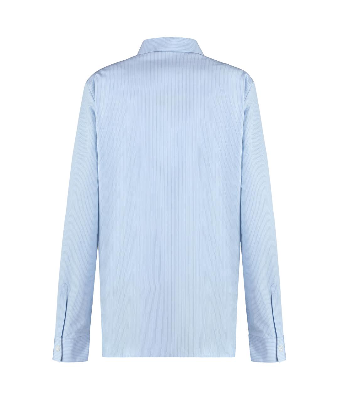 JIL SANDER Голубая хлопковая рубашка, фото 2
