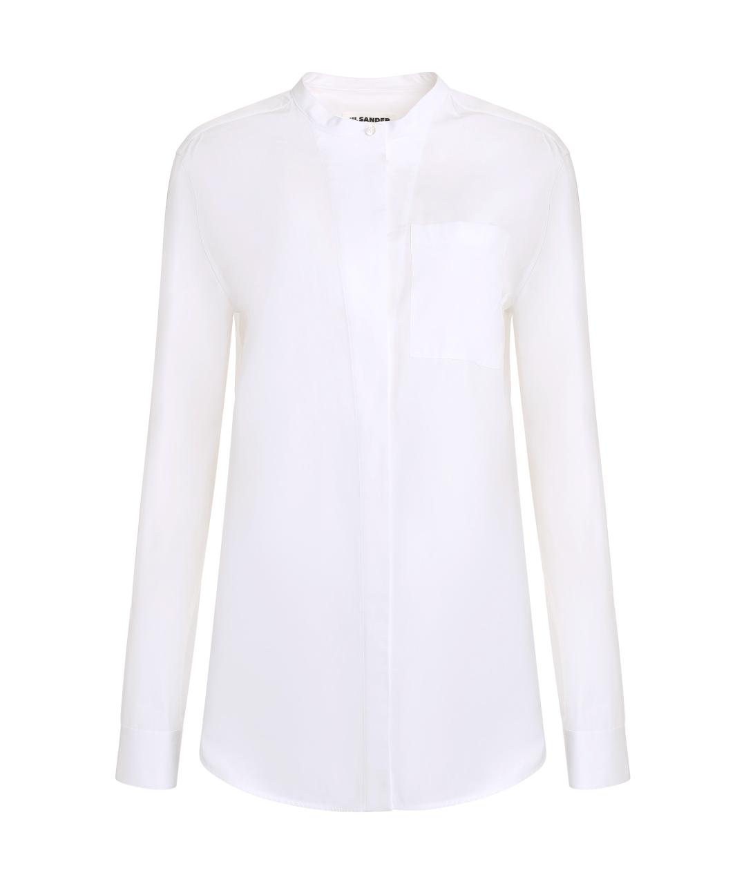 JIL SANDER Белая хлопковая рубашка, фото 1
