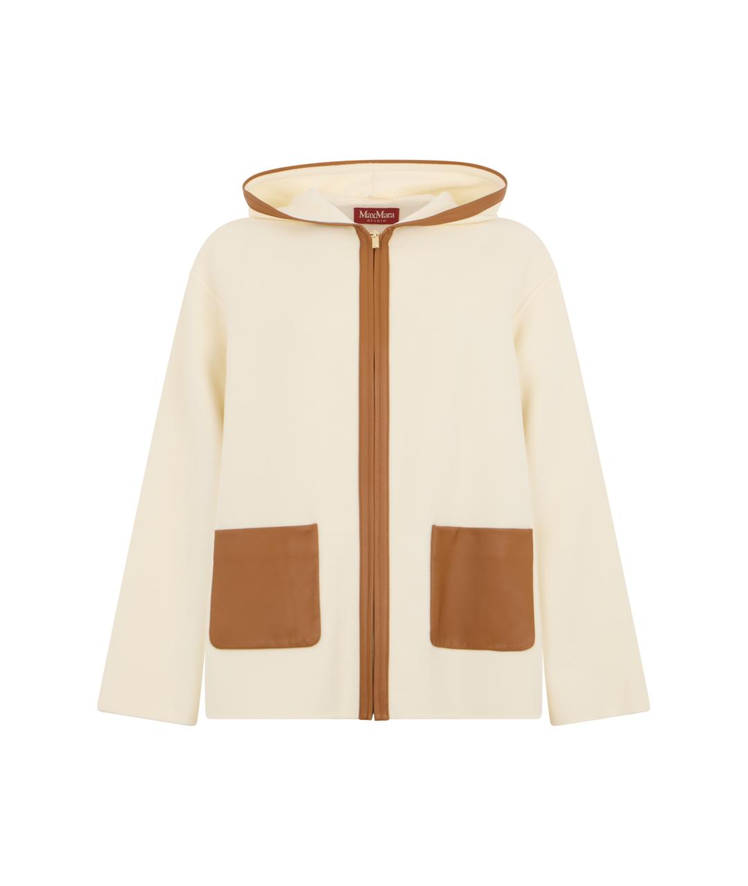 MAX MARA STUDIO Бежевая шерстяная куртка, фото 1