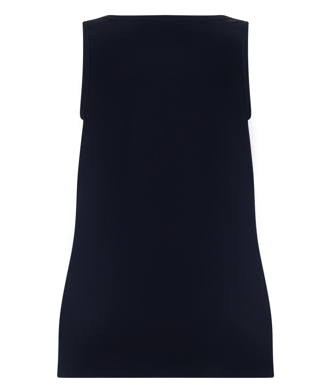 MAX MARA Синяя шелковая майка, фото 2