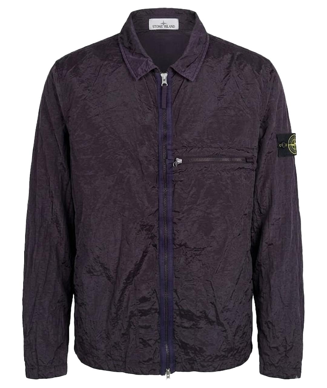 STONE ISLAND Фиолетовая нейлоновая куртка, фото 1