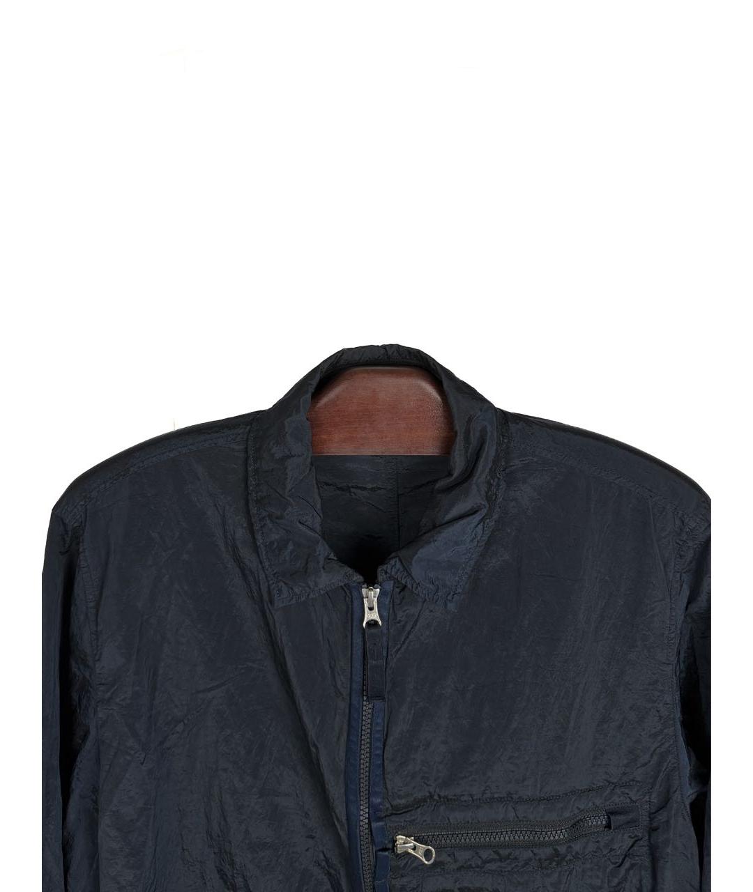 STONE ISLAND Темно-синяя нейлоновая куртка, фото 3