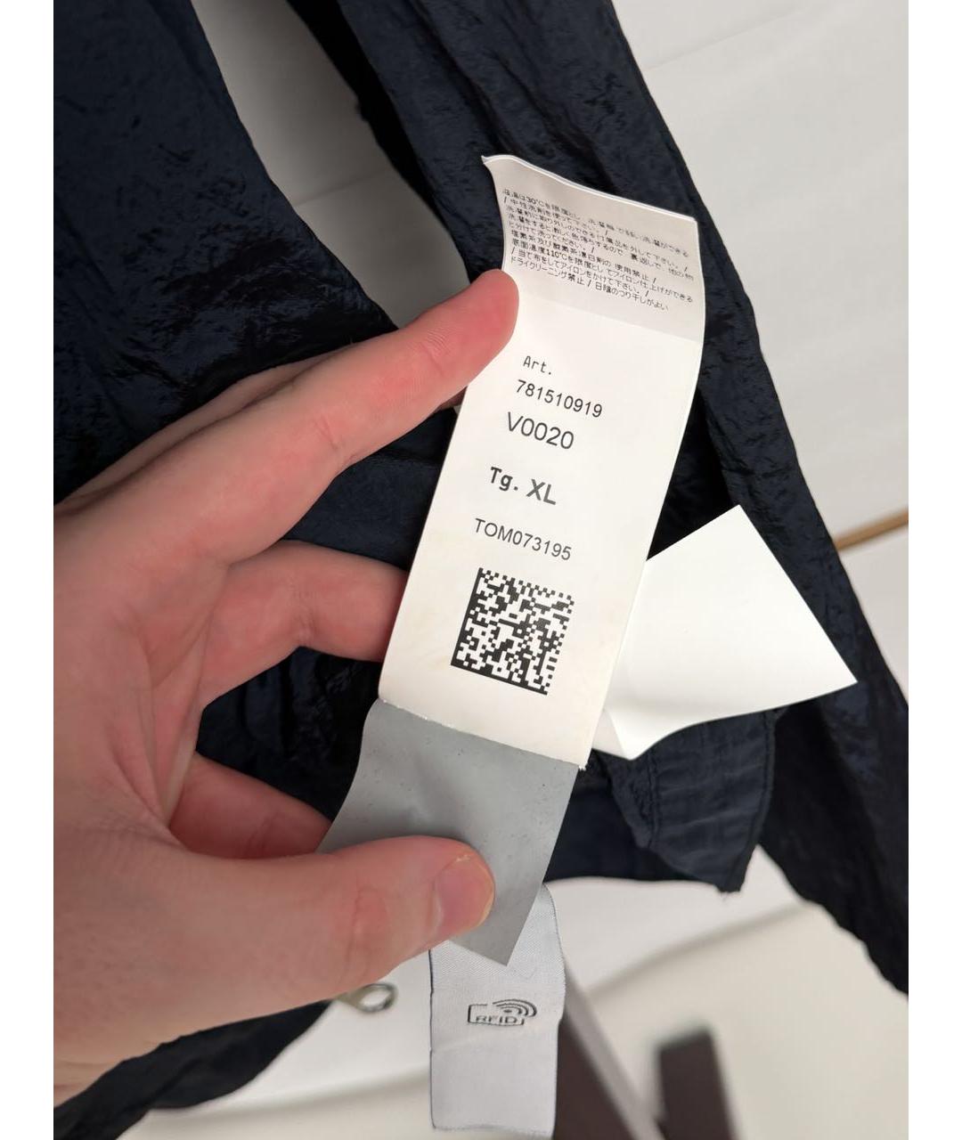 STONE ISLAND Темно-синяя нейлоновая куртка, фото 7