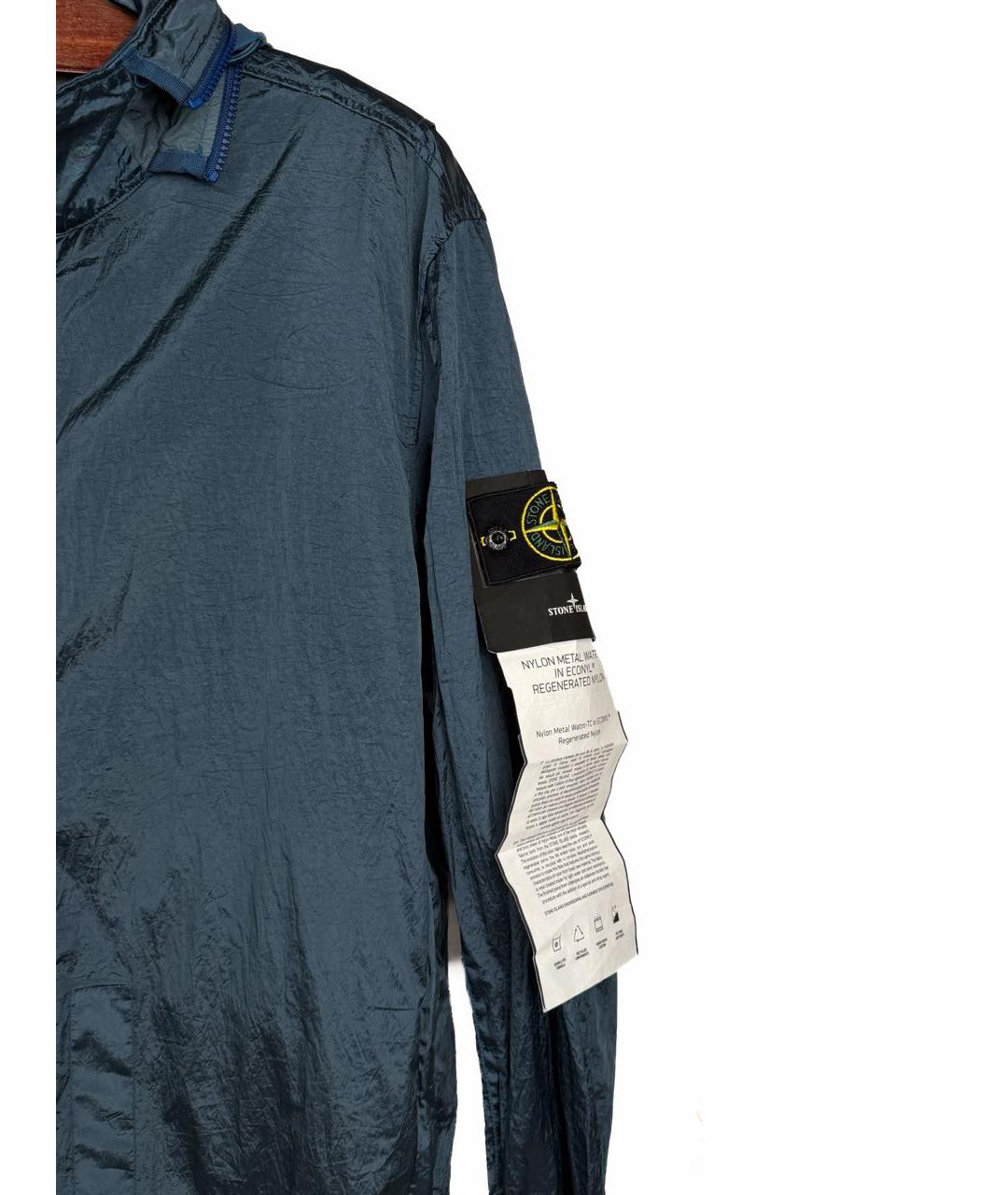 STONE ISLAND Синяя нейлоновая куртка, фото 2