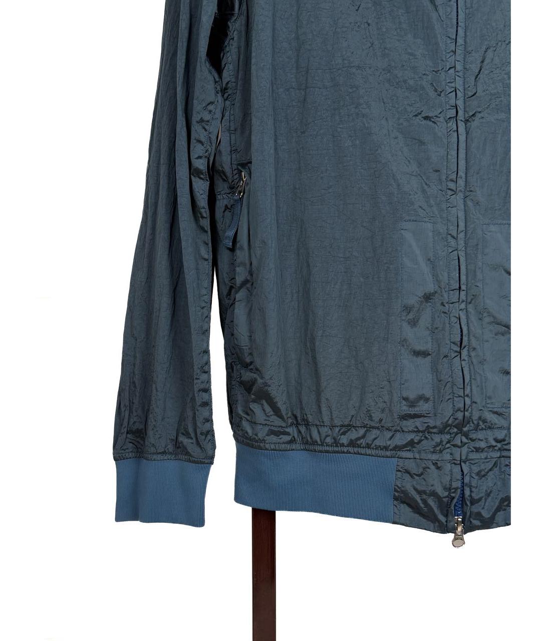 STONE ISLAND Синяя нейлоновая куртка, фото 3