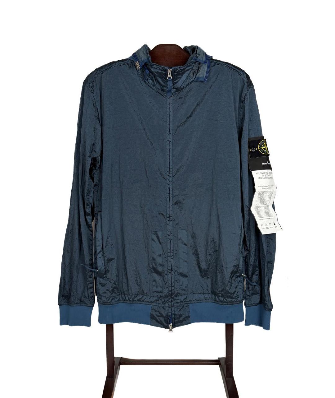 STONE ISLAND Синяя нейлоновая куртка, фото 9