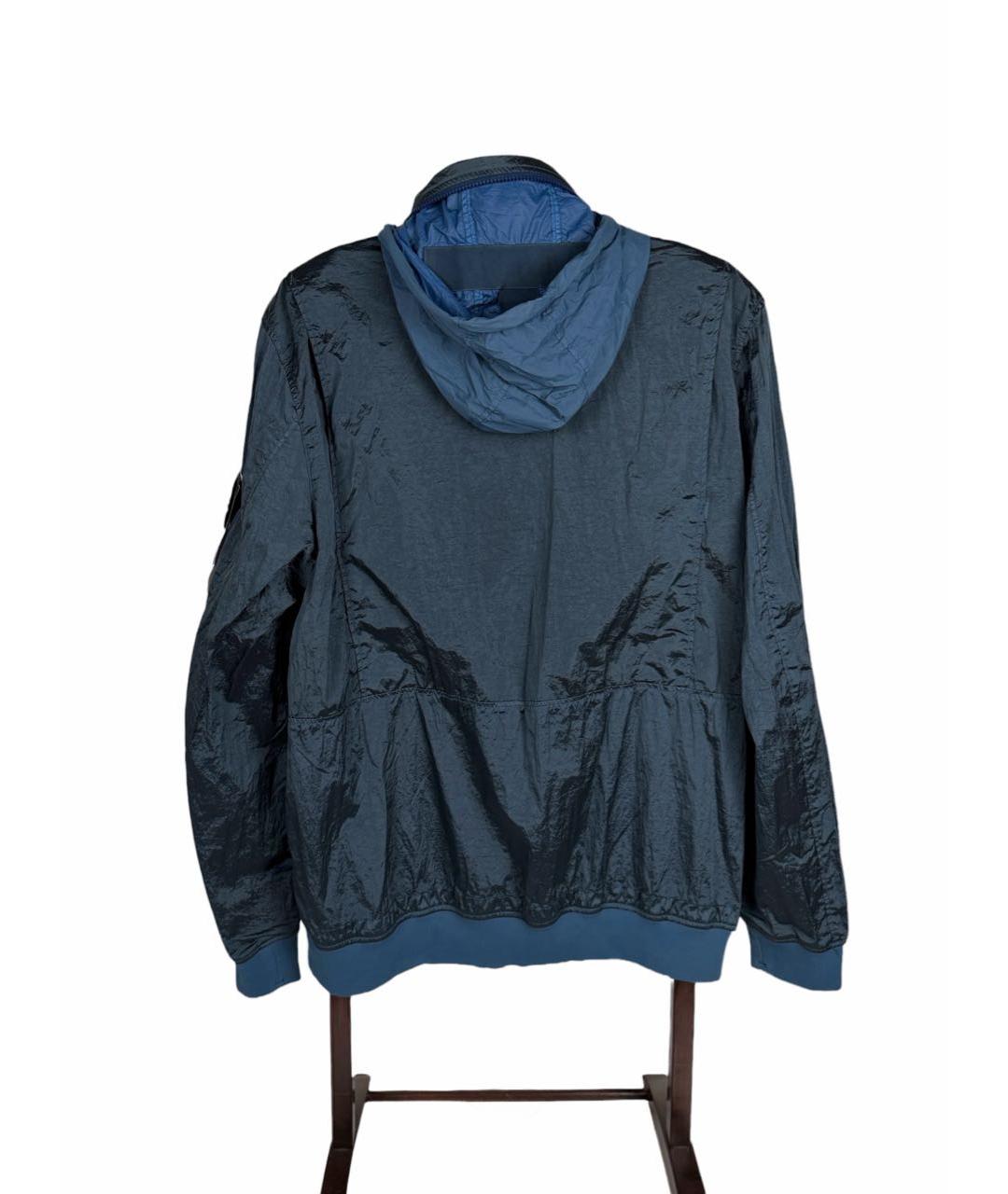 STONE ISLAND Синяя нейлоновая куртка, фото 8