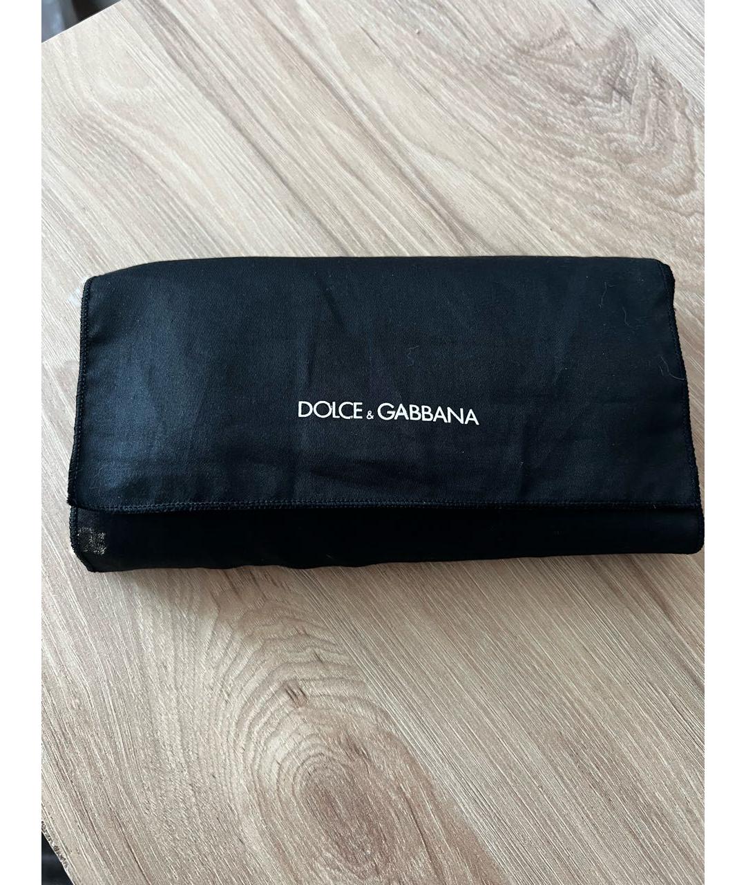 DOLCE&GABBANA Коричневый кожаный кошелек, фото 5
