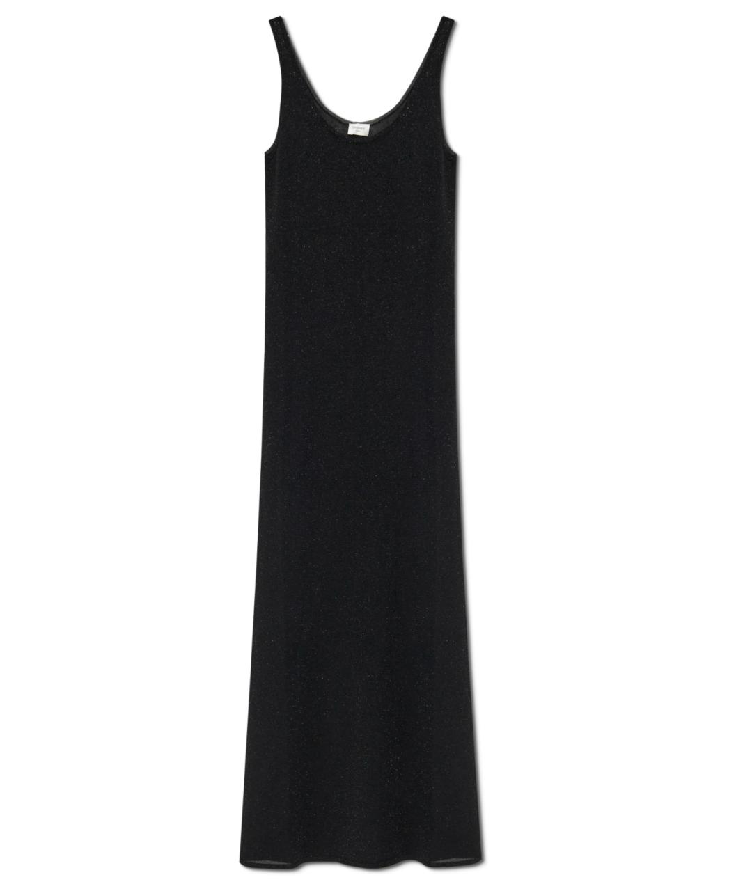SAINT LAURENT Черное вискозное коктейльное платье, фото 1