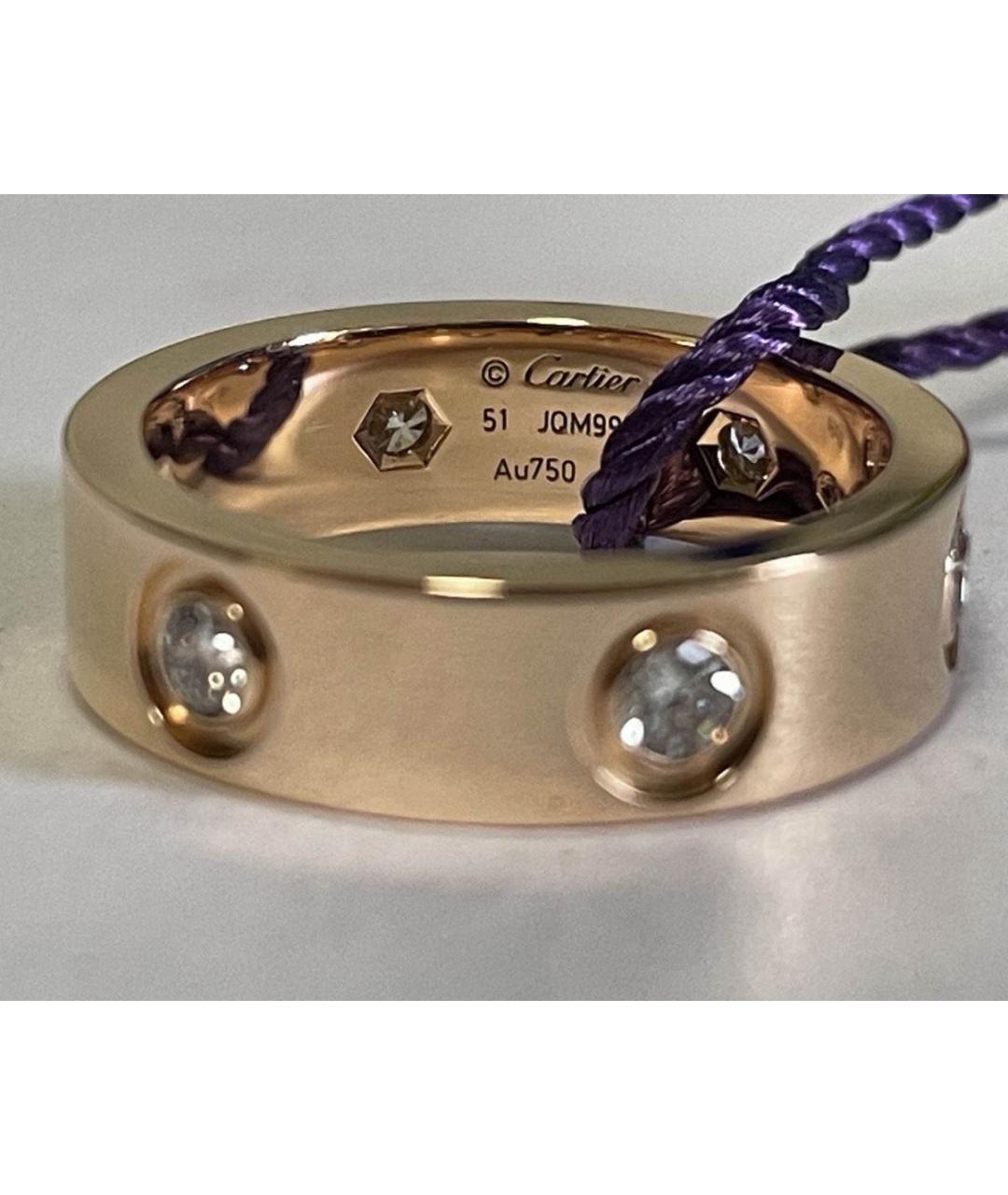 CARTIER Желтое кольцо из розового золота, фото 3