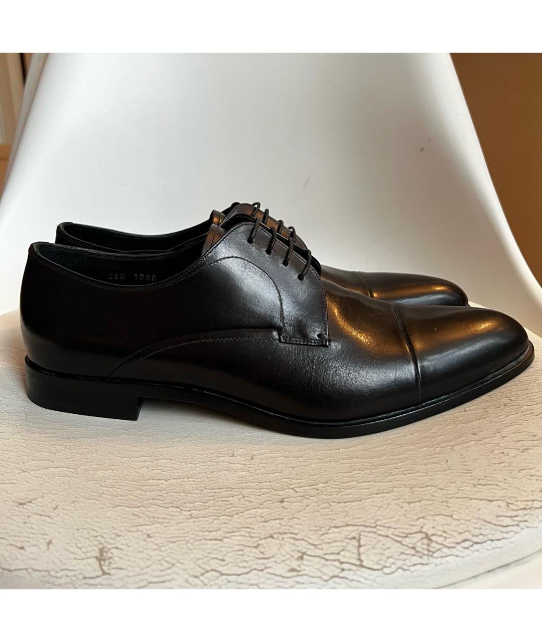 PRADA Черные кожаные туфли, фото 8
