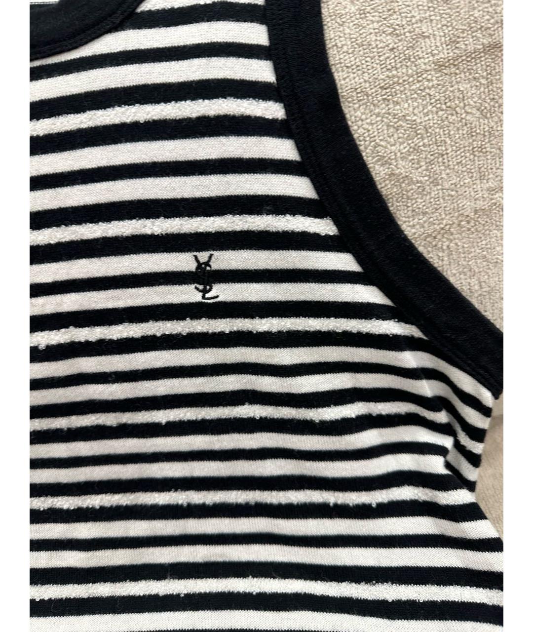 SAINT LAURENT Черная майка, фото 4