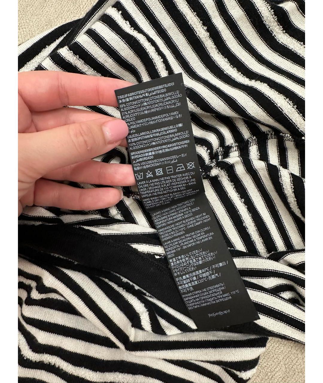 SAINT LAURENT Черная майка, фото 8