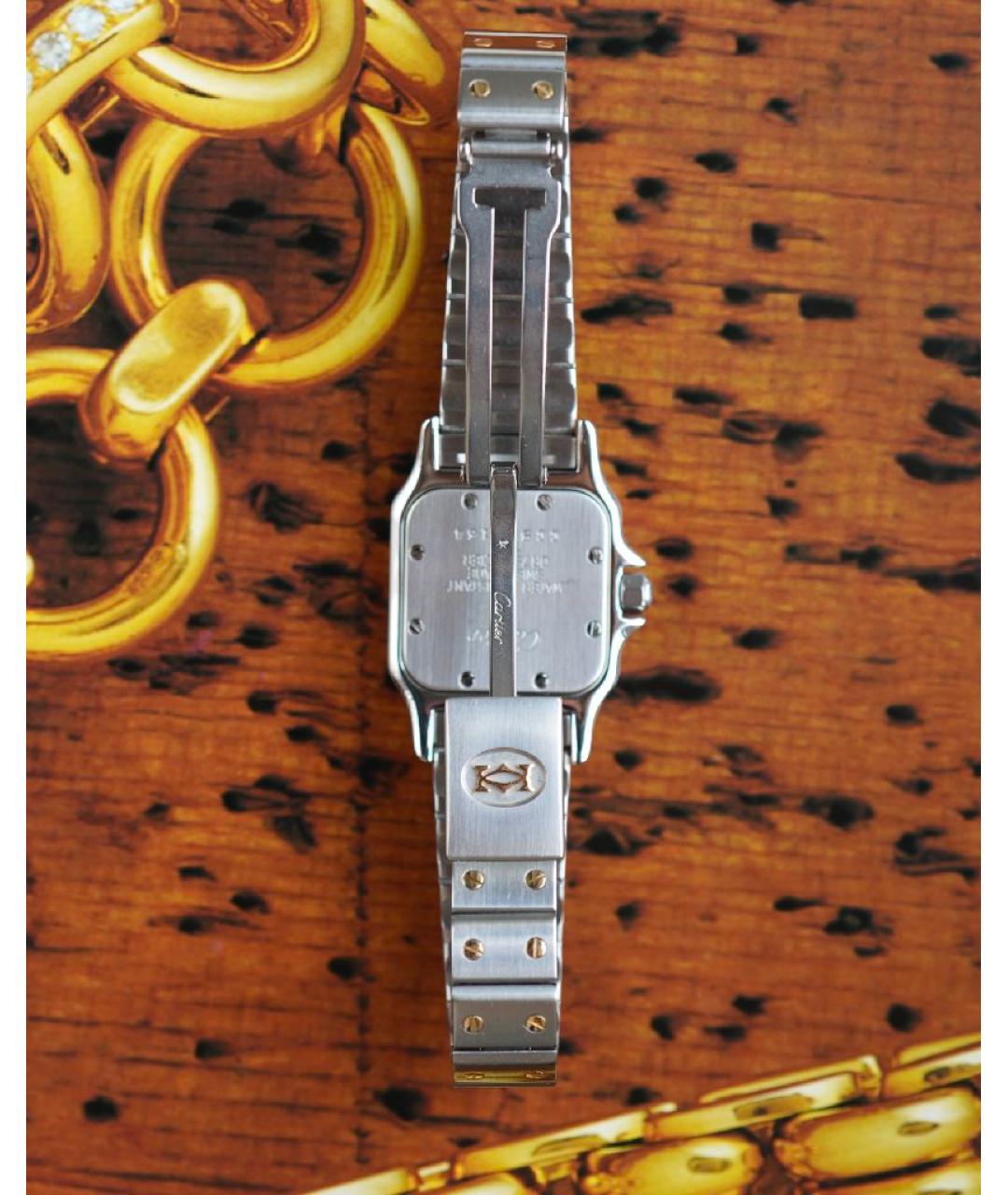 CARTIER Серебряные часы из желтого золота, фото 2
