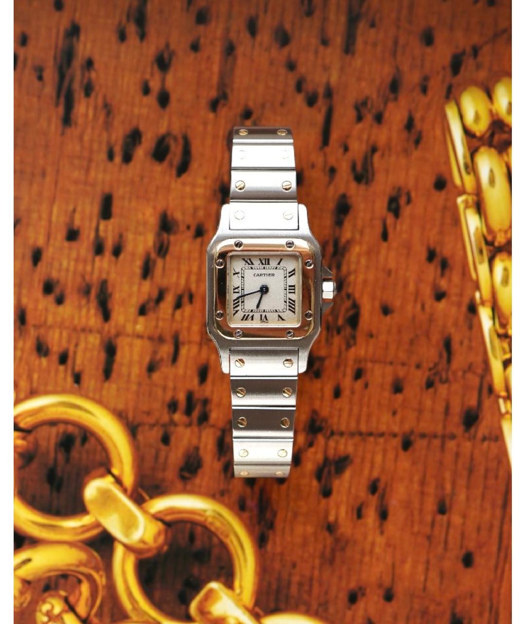 CARTIER Серебряные часы из желтого золота, фото 6