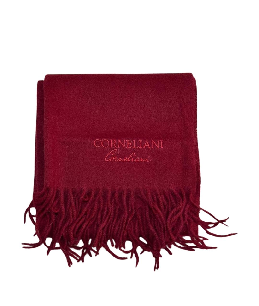 CORNELIANI Бордовый кашемировый шарф, фото 1