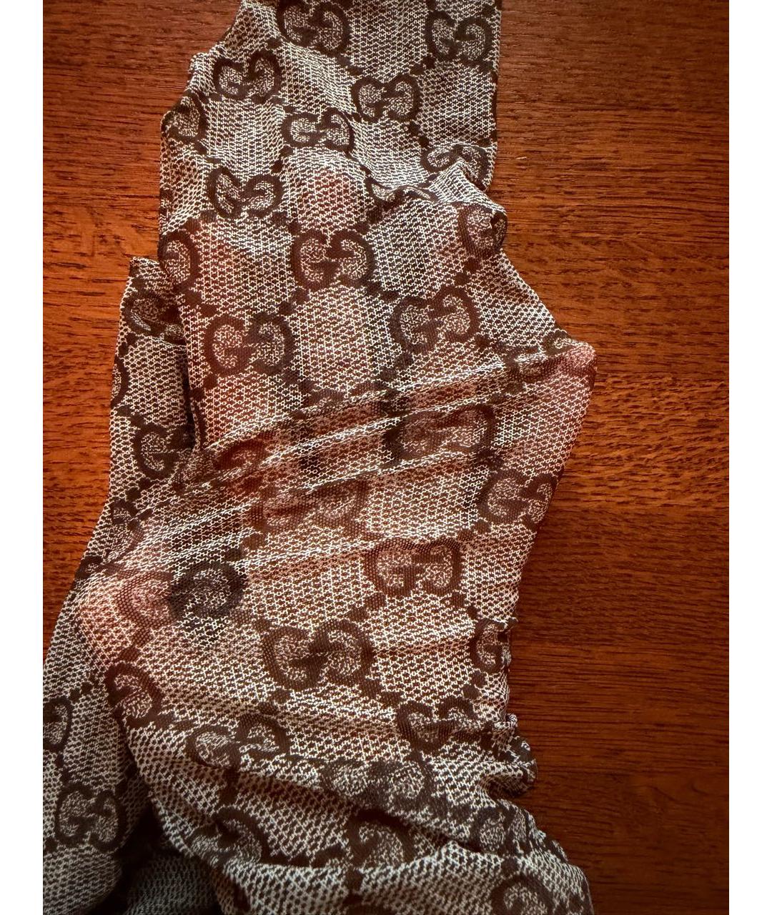 GUCCI Бежевые носки, чулки и колготы, фото 3