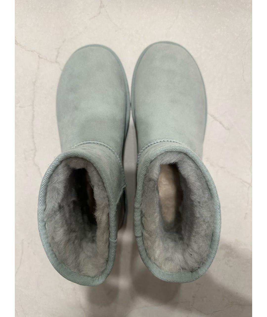 UGG Голубые замшевые ботинки, фото 3