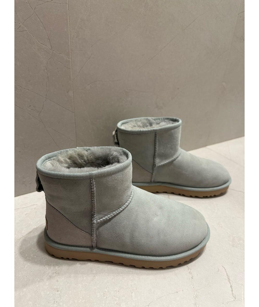 UGG Голубые замшевые ботинки, фото 8
