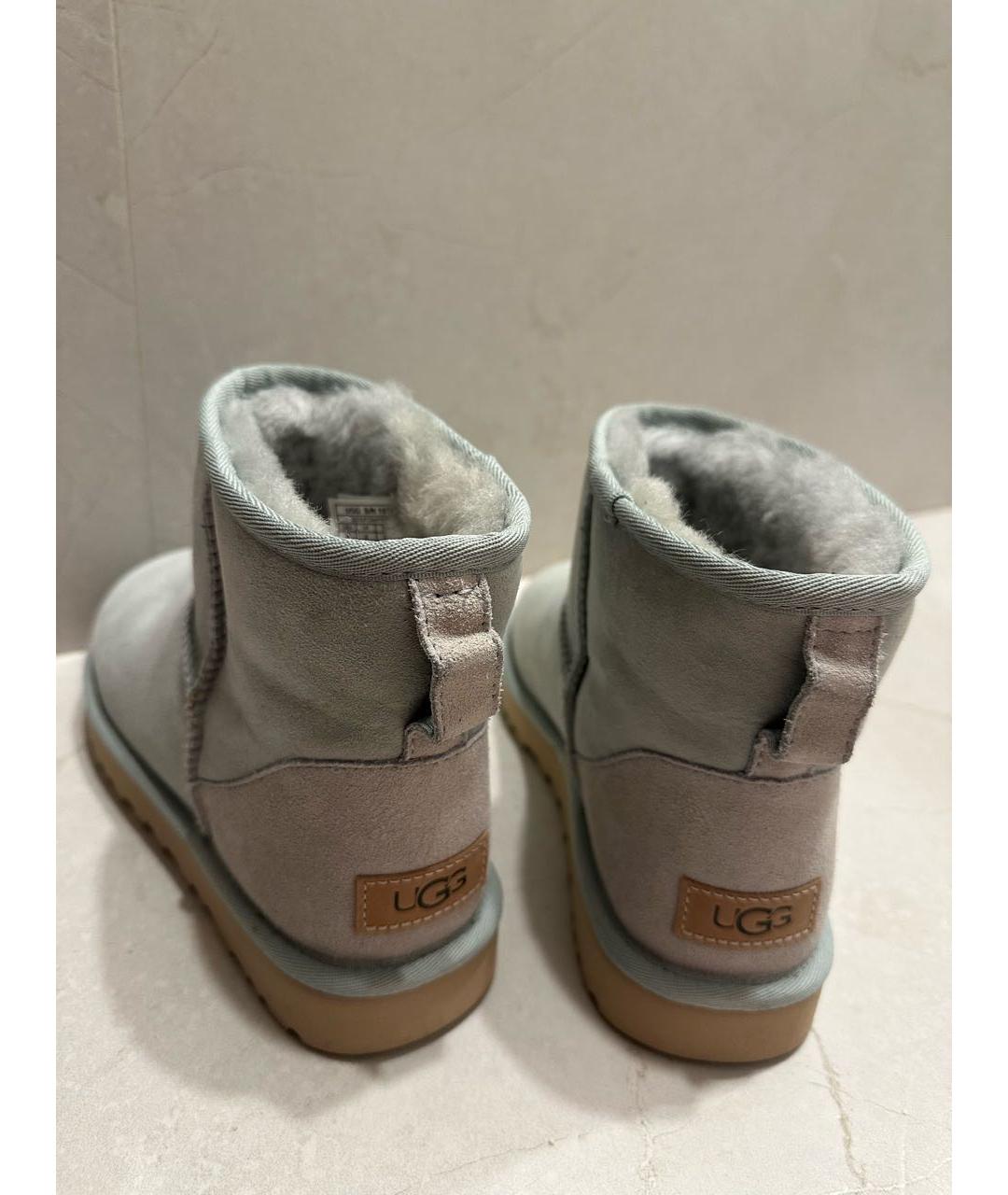 UGG Голубые замшевые ботинки, фото 4